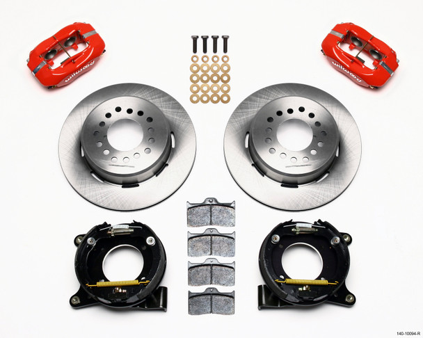 Wilwood Forged Dynalite P/S Park Brake Kit Red Chevy C-10 2.42 Offset 5-lug 140-10094-R