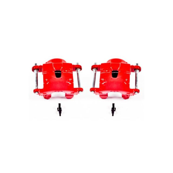 Power Stop 78-85 Avanti II Front Red Calipers w/o Brackets - Pair S4071
