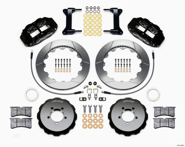 Wilwood Narrow Superlite 6R Front Hat Kit 13.06in 1999-2012 Subaru WRX w/Lines 140-12874