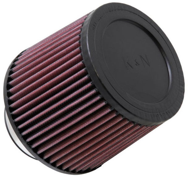 K&N Filter Universal Rubber Filter 3in Flange ID 6in Base OD 5.125in Top OD 5in Height RU-3570