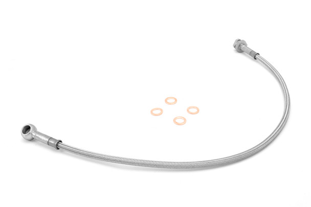 Rugged Ridge Front Brake Hoses Stainless 76-81 CJ5 CJ7 and CJ8 16734.05