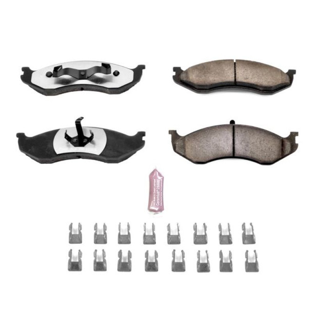 Power Stop 90-01 Jeep Cherokee Front Z36 Truck & Tow Brake Pads w/Hardware Z36-477