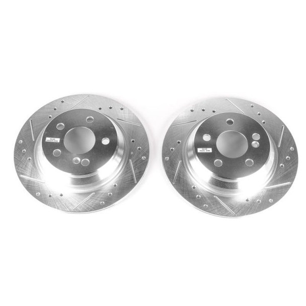 Power Stop 03-06 Mercedes-Benz CL500 Rear Evolution Drilled & Slotted Rotors - Pair EBR1050XPR
