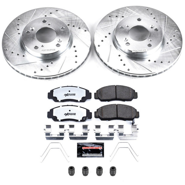 Power Stop 06-11 Honda Civic Front Z26 Street Brake Kit K9109-26