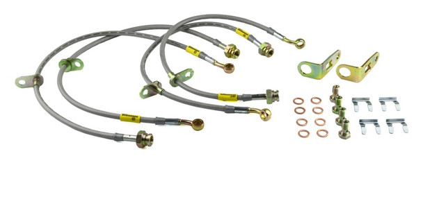 Goodridge 06-11 Honda Civic (Rear Disc Models) Stainless Steel Brake Line Kit 20024