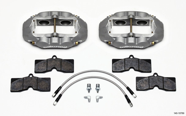 Wilwood D8-4 Front Caliper Kit Clear Corvette C2 / C3 65-82 140-10789
