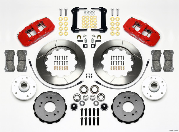 Wilwood AERO6 Front Truck Kit 14.25in Red 97-03 Ford F150 140-12824-R