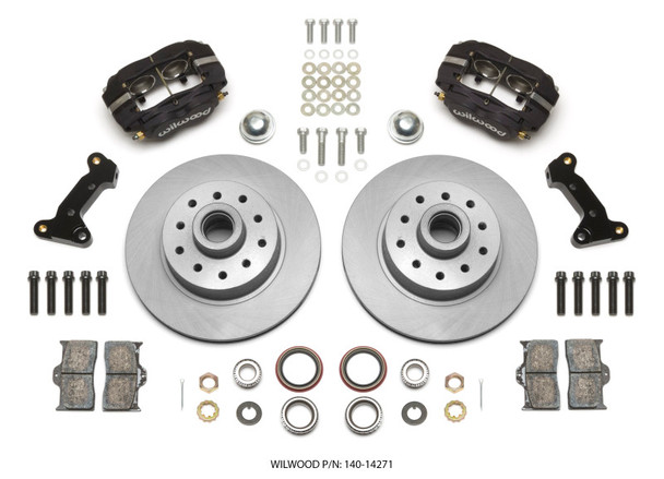 Wilwood Forged Dynalite Front Kit 11.03in 1 PC Rotor&Hub 74-80 Pinto/Mustang II Disc Spindle only 140-14271