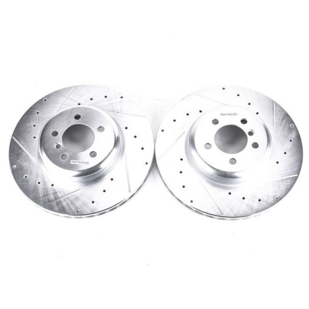 Power Stop 13-15 BMW 335i Front Evolution Drilled & Slotted Rotors - Pair EBR1438XPR