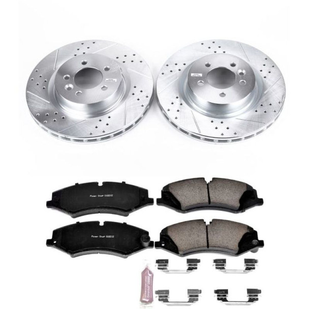 Power Stop 2017 Land Rover Discovery Front Z23 Evolution Sport Brake Kit K7079