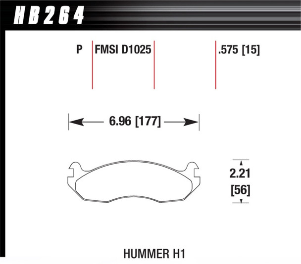 Hawk Super Duty Street Brake Pads HB264P.575