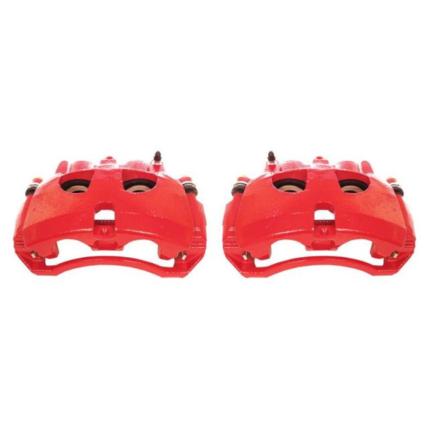 Power Stop 09-10 Dodge Ram 2500 Front Red Calipers w/Brackets - Pair S5172