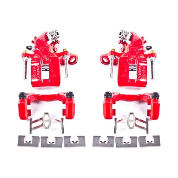 Power Stop 06-11 Acura CSX Rear Red Calipers w/Brackets - Pair S3298