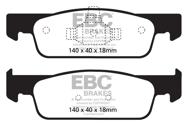 EBC 2016-2017 Smart Fortwo 0.9L Turbo Greenstuff Front Brake Pads DP22146