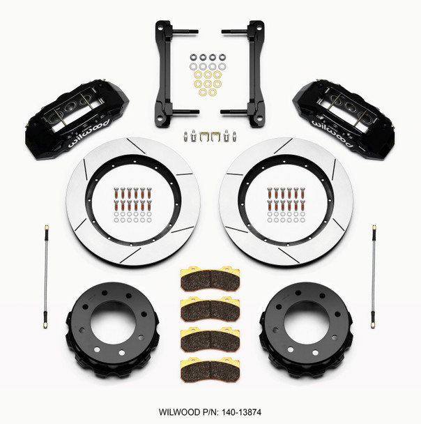 Wilwood TX6R Rear Kit 15.50in Black 2011-2015 GM Truck/SUV 2500 140-13874