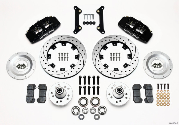 Wilwood Dynapro 6 Front Hub Kit 12.19in Drilled 70-78 Camaro 140-10738-D