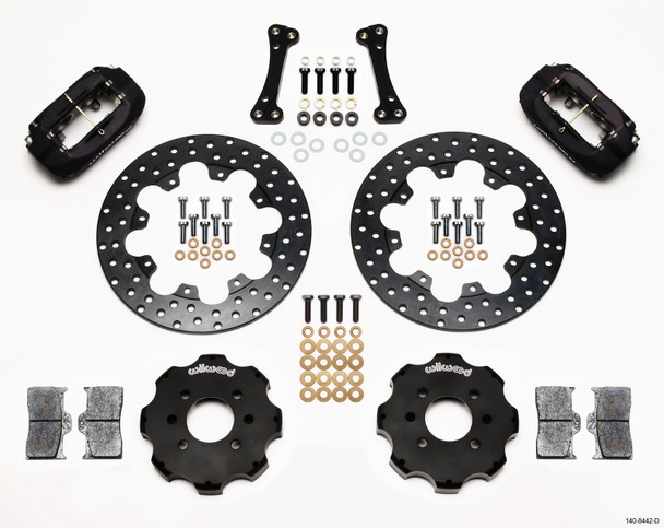 Wilwood Forged Dynalite Front Drag Kit Drilled Rotor Integra/Civic w/Fac.262mm Rtr 140-8442-D