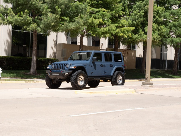 Road Armor 18-20 Jeep Wrangler JL SPARTAN Bolt-On Front Bumper Skid Plate Guard - Tex Blk 5183XFSPB