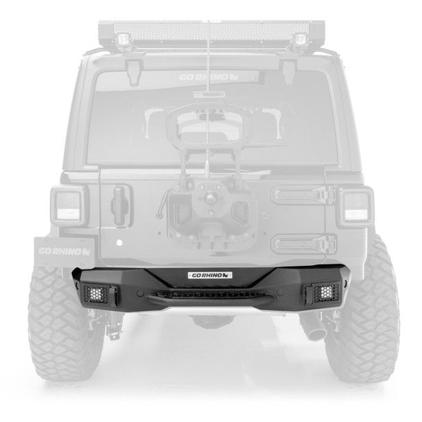 Go Rhino 18-20 Jeep Wrangler JL/JLU Rockline Rear Stubby Bumper 371100T