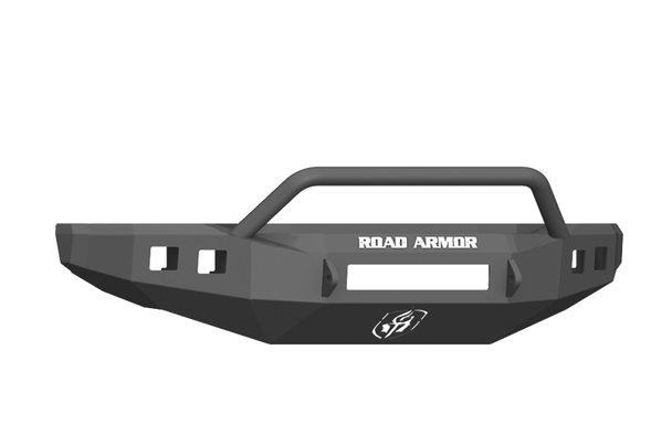 Road Armor 17-20 Ford F-250 Stealth Wide Fender Flare Front Bumper w/Pre-Runner Guard - Tex Blk 61744B-NW