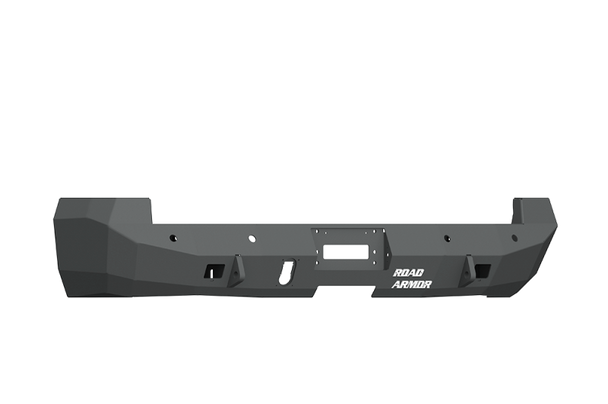 Road Armor 10-18 Ram 2500 Stealth Rear Winch Bumper w/Sensor Holes - Tex Blk (WARN M8000 Only) 412S0B
