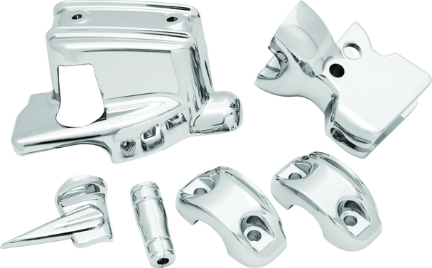Kuryakyn Handlebar Control Dress Up Kit Chrome 1740