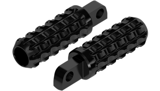 Roland Sands Design Foot Pegs Billet Traction - Black Ano 0035-1128-B