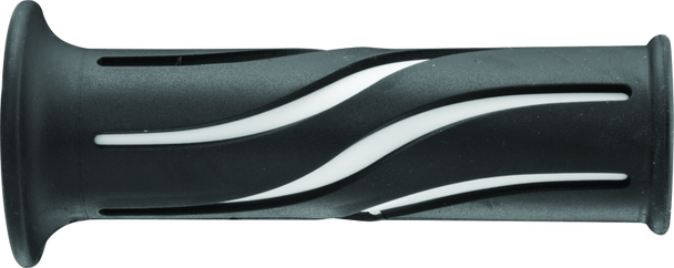 BikeMaster 7/8in Wave Grips - Black/White 105937