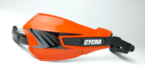 Cycra Vortex Hand Guard/w Universal U-Clamps - Orange 1CYC-7801-22