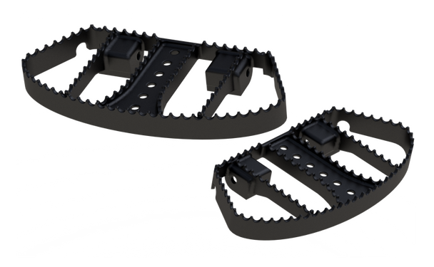 Burly Brand MX Floorboards - Black B13-1050B