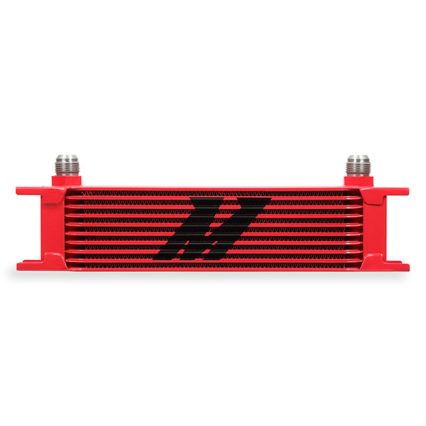 Mishimoto Universal 10 Row Oil Cooler - Red MMOC-10RD
