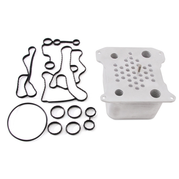 Mishimoto 08-10 Ford 6.4L Powerstroke Replacement Oil Cooler Kit MMOC-F2D-08
