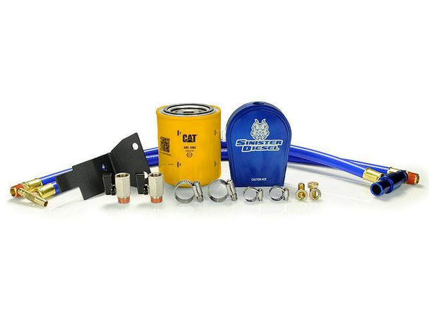Sinister Diesel 03-07 Ford Powerstroke 6.0L Coolant Filtration System w/ Cat Filter SD-COOLFIL-6.0-C