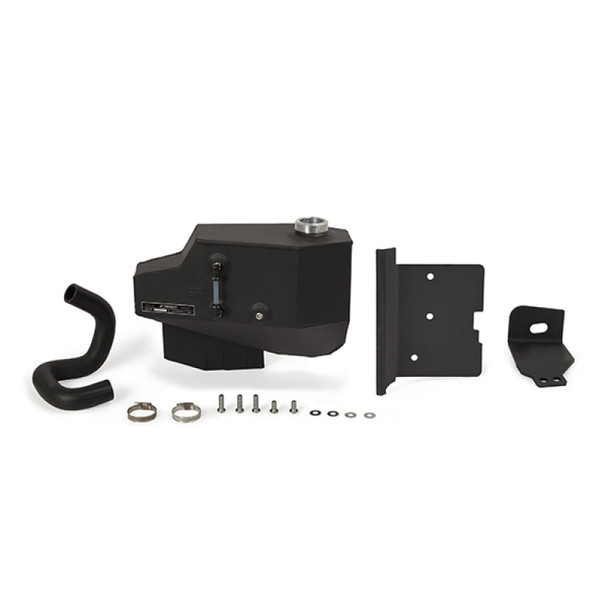 Mishimoto 08-10 Ford 6.4L Powerstroke Aluminum Degas Tank - Micro-Wrinkle Black MMRT-F2D-08EMWBK