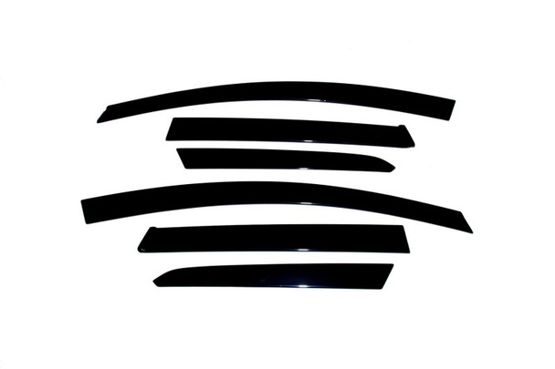 AVS 09-14 Nissan Murano Ventvisor Low Profile Deflectors 6pc - Smoke 896002