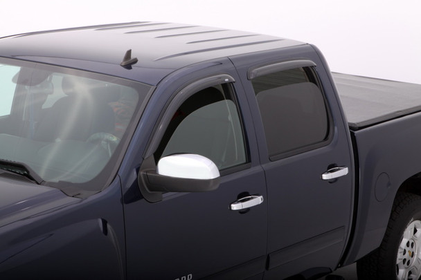 AVS 07-13 Chevy Avalanche Ventvisor Outside Mount Window Deflectors 4pc - Smoke 94515