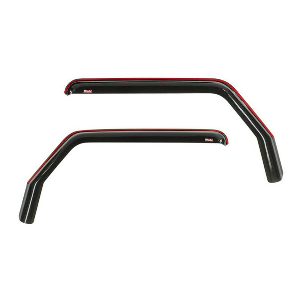Westin 2018-2019 Jeep Wrangler JL Wade In-Channel Wind Deflector 2pc - Smoke 72-51467