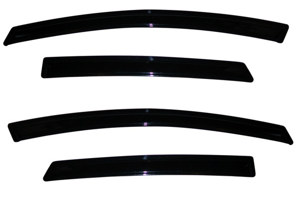 AVS 09-18 Ford Fiesta (Sedan & Hatch) Ventvisor Outside Mount Window Deflectors 4pc - Smoke 94547