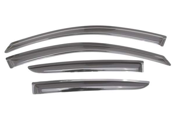AVS 12-18 Nissan Versa (Excl. Hatch) Ventvisor Outside Mount Window Deflectors 4pc - Smoke 94298