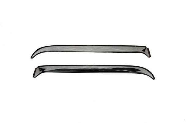 AVS 87-95 Jeep Wrangler (Excl. Rag Top) Ventshade Window Deflectors 2pc - Stainless 12415