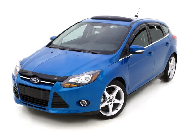AVS 12-18 Ford Focus Ventvisor Outside Mount Window Deflectors 4pc - Smoke 94373