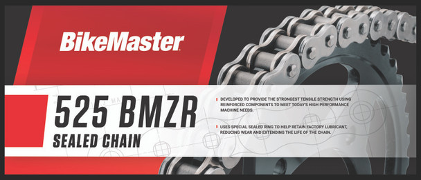 BikeMaster 525x120 BMZR Z-Ring Chain - Chrome/Chrome 197414