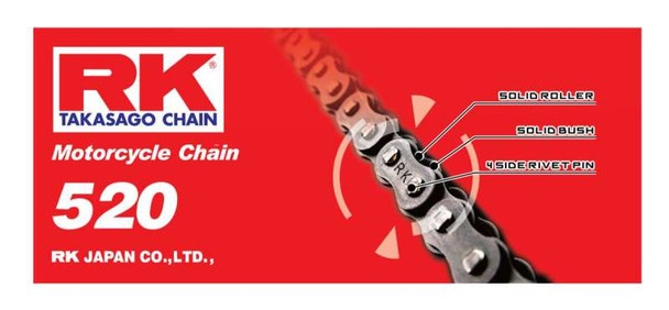 RK Chain RK-M 520-84L - Natural 520-84