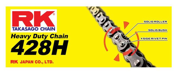 RK Chain RK-M 428H-120L - Natural 428H-120