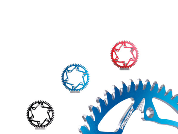 Vortex Racing Steel Rear Sprocket 520 44 Tooth- Black 526AS-44