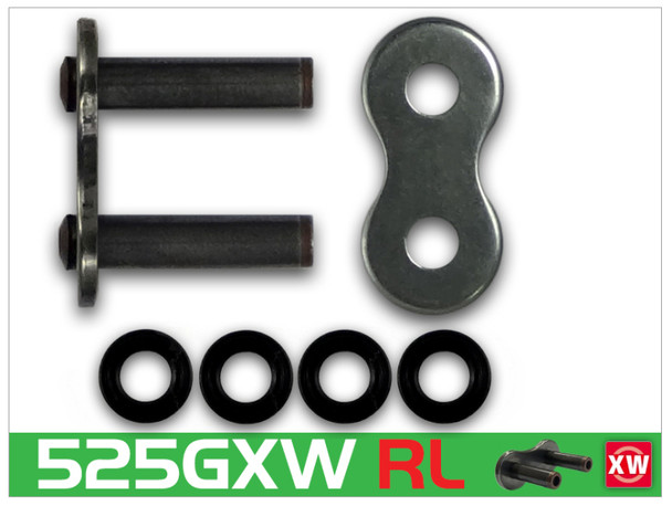 RK Chain 525GXW Rivet Link - Natural 525GXW-RL