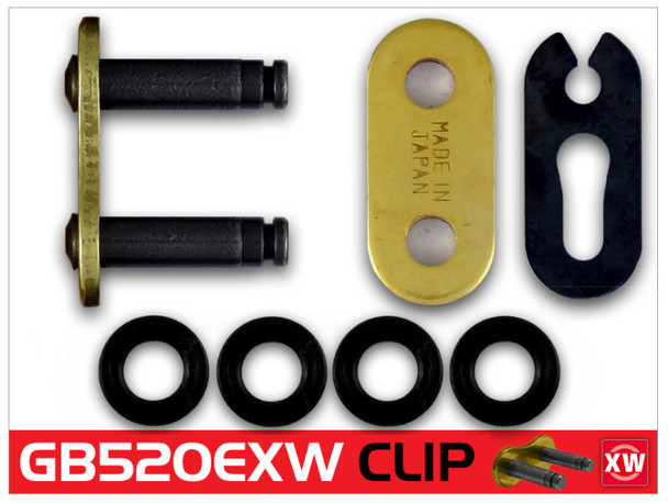 RK Chain GB520EXW Clip Link - Gold GB520EXW-CL