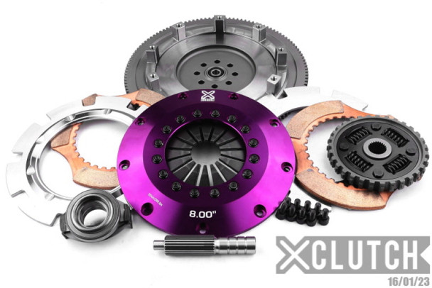 XClutch 15-17 Subaru WRX Base 2.0L 8in Twin Sprung Ceramic Clutch Kit XKSU20522-2B