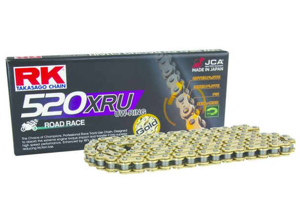 RK Chain GB520XRU-120L U-Ring - Gold GB520XRU-120