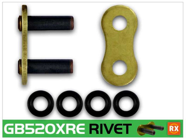 RK Chain GB520XRE-RIVET - Gold GB520XRE-RL